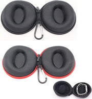 Cassetta orologio portatile a forma rotonda - 2 pezzi - Nero/Rosso