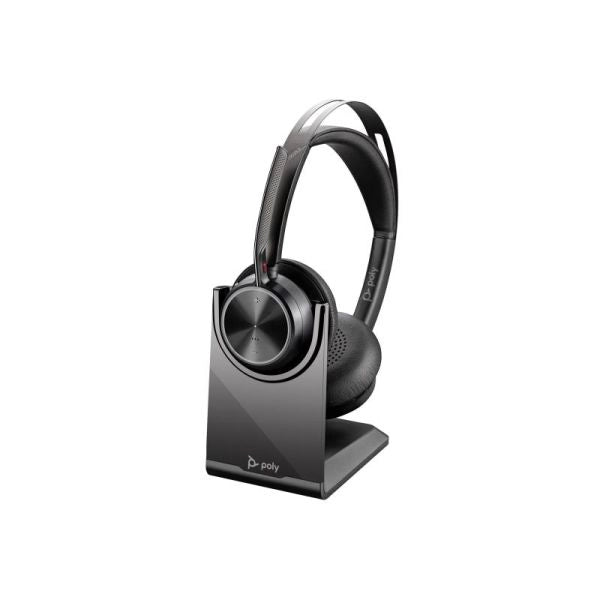 Hp poly voyager focus 2 usb-c-c headset +usb-c/a adapter +charging stand - 9T9J5AA#AC3