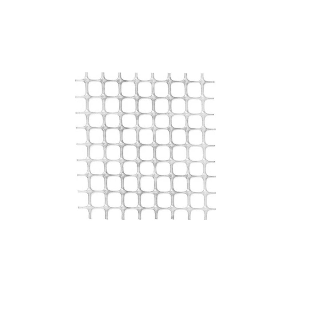 Rete multiuso bianca protettiva in PVC per recinzioni h1m maglia 1x1 cm giardino