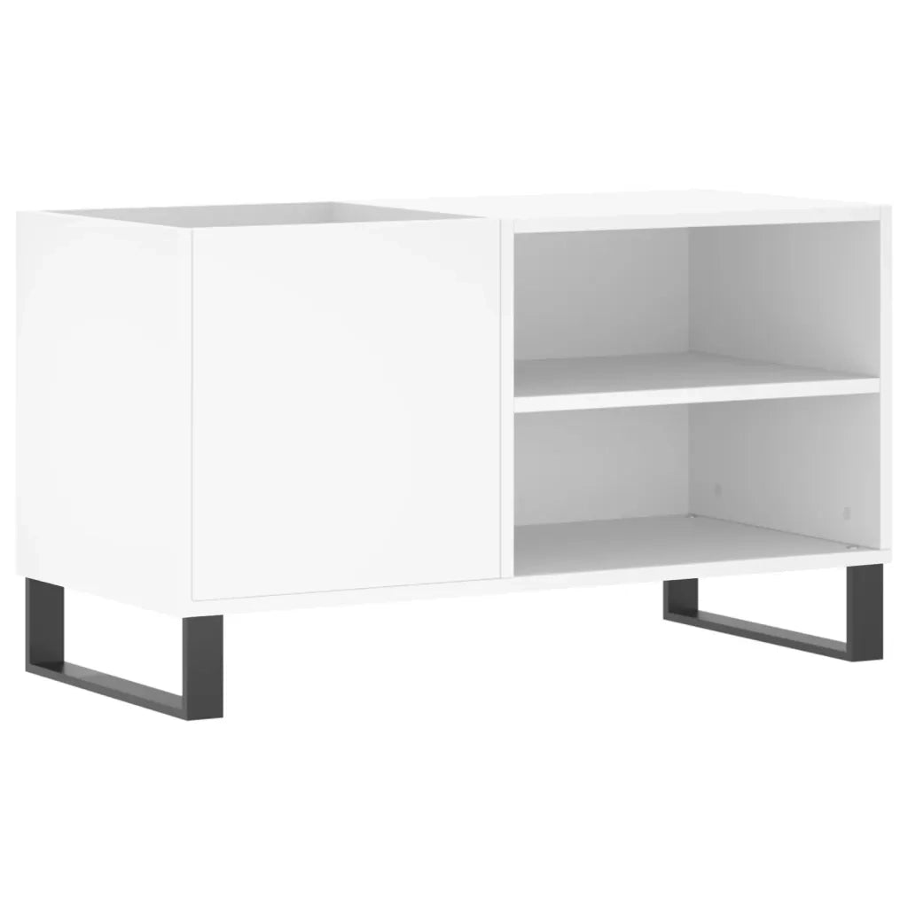 Mobile Porta Dischi Bianco 85x38x48 cm in Legno Multistrato 831708