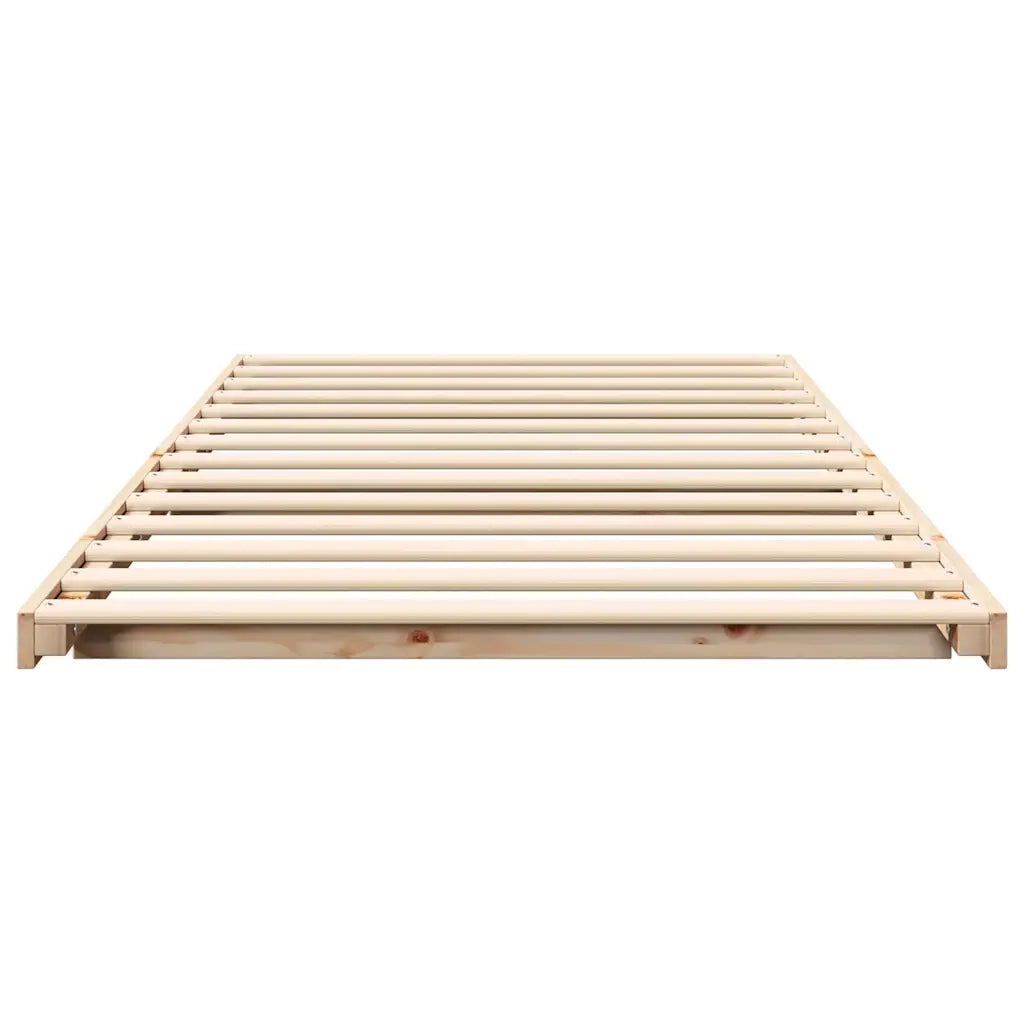 Struttura del letto Marrone 80 x 220 cm Pino massello 873121