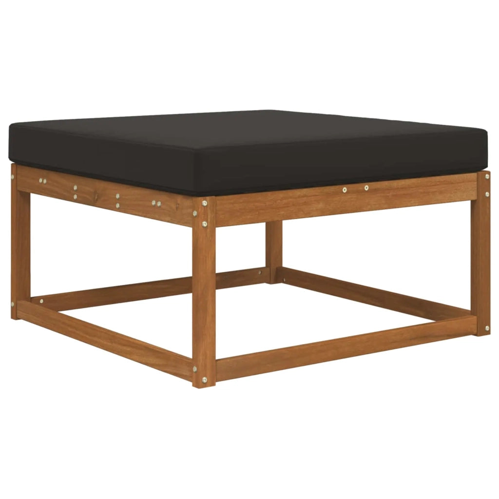 Cuscino per divano da esterno Nero 80 x 80 x 8 cm Poliestere 900819