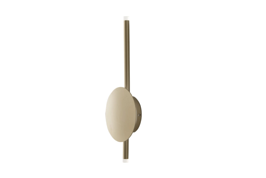 APPLIQUE JAMES A LED ORO 3000k 560w 16w DIMMERABILE D.15CM H. 40CM