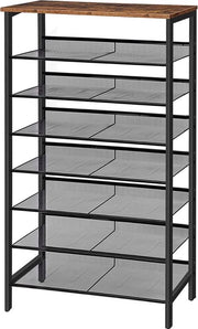 Rack Industriale - 8 Strati - Adatto per 24-32 Pair - Metallo e Legno