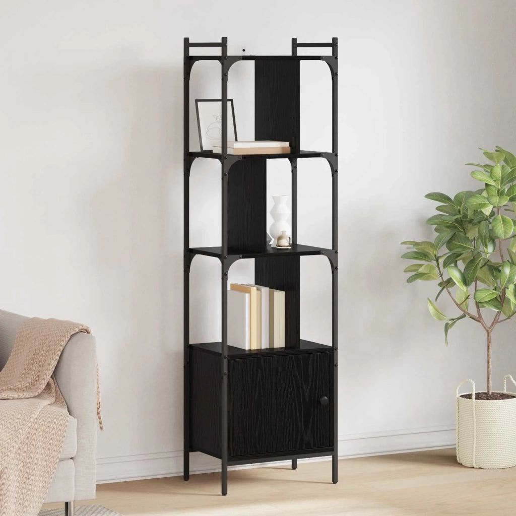 Libreria Rovere Nero 44,5 x 30 x 154,5 cm Legno multistrato 882154