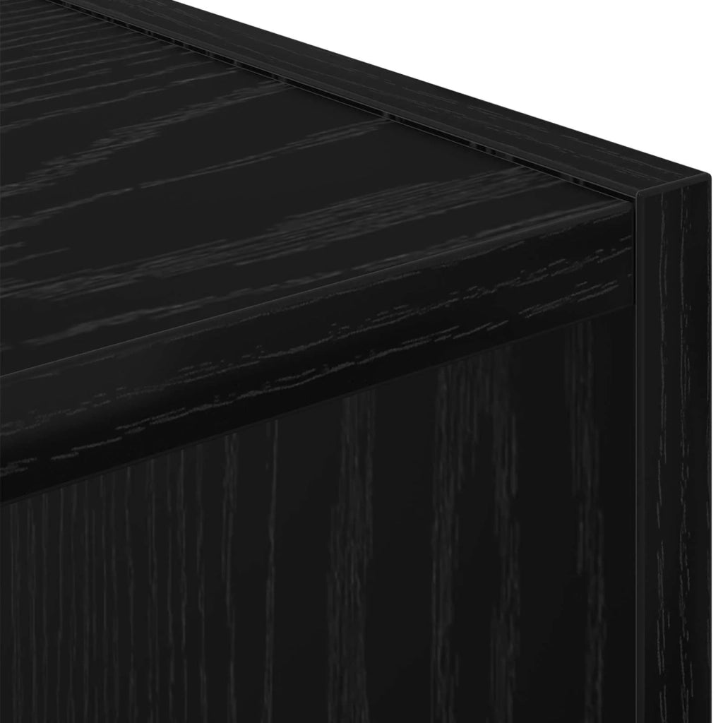 Comodino Rovere Nero 25,5 x 22 x 49,5 cm Legno multistrato 8000598