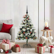 Albero di Natale artificiale Verde e bianco 120 cm 3395162