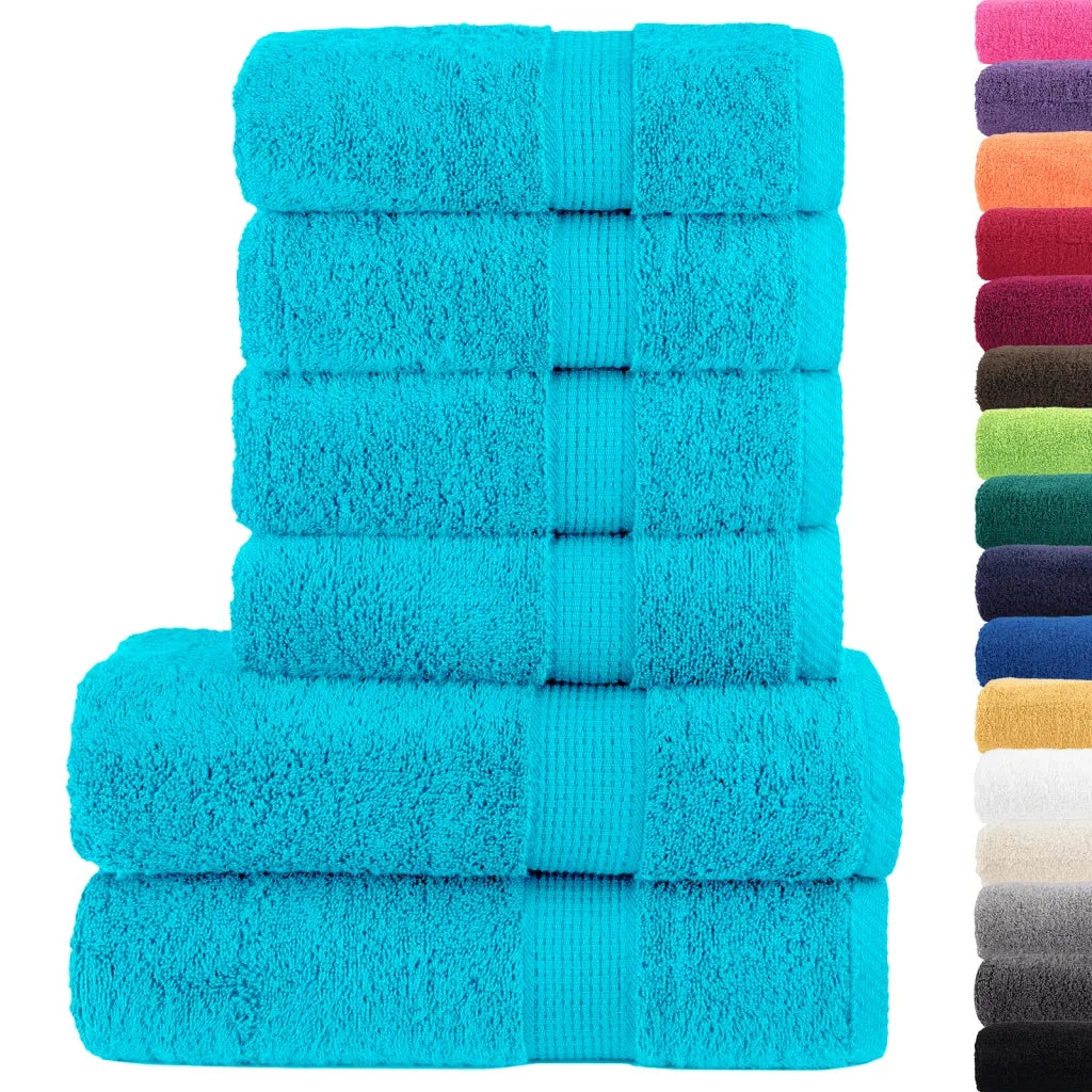 Set ASciugamani SOLUND 6 pz Turchesi 600 gsm 137566
