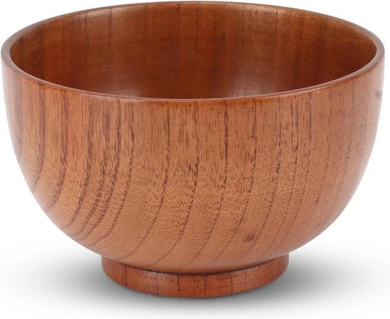 Comodino in stile giapponese realizzato a mano per servizio di insalata, ramen, noodle e zuppa - accessori da cucina in legno.