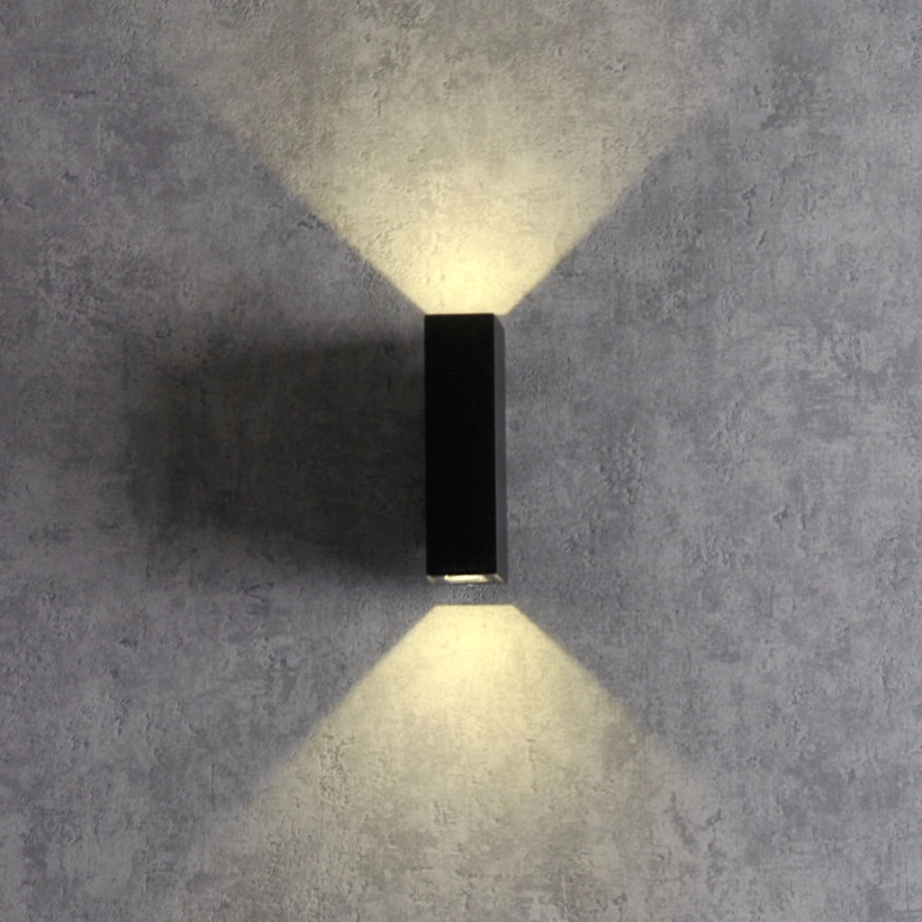 Applique esterna LED nera 4000K su/giù Orlean-B Polux
