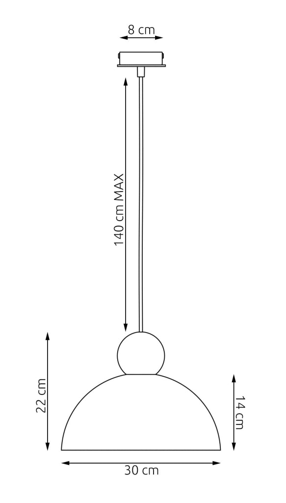 Lampada soffitto KAKI Japandi 1xE27 feltro Emibig