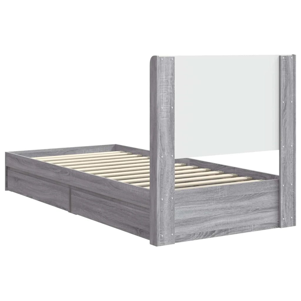 Letto da camera | Struttura del letto con stoccaggio e testata 3 pcs