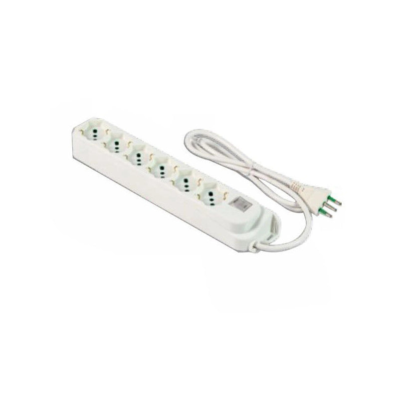 Multipresa 6X2Pt Sk Bianco Int Retail 474304 Fme