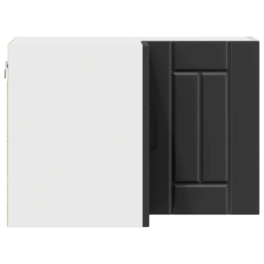 Pensile da cucina | Mobile angolare per parete LUCCA Nero 57 x 57 x 40 cm