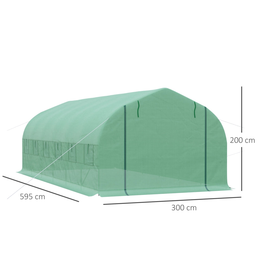 Serra da Giardino Tunnel ¨C Minimal ¨C Verde, Metallo, 6x3x2 m