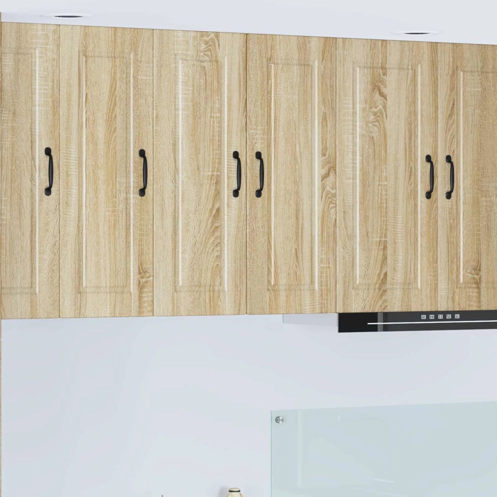 Mobile da cucina con porta 2 pz-Set di 2 Armadio da cucina Rovere Sonoma 30 x 31 x 80 cm
