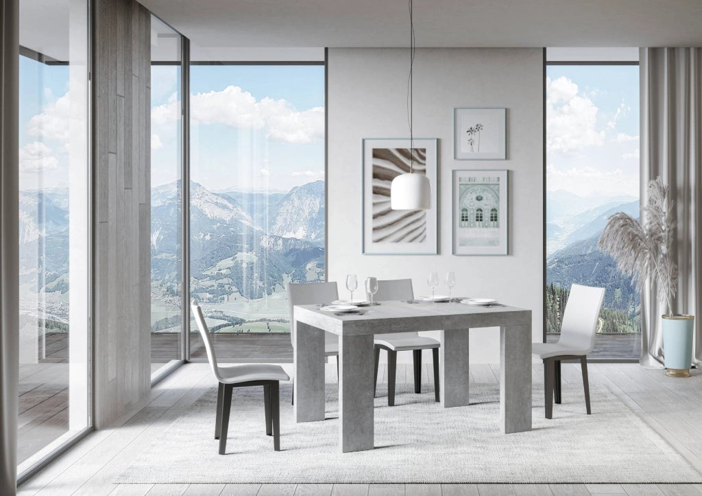 Tavolo Allungabile 140/244x90x77 cm Roxell Premium Cemento