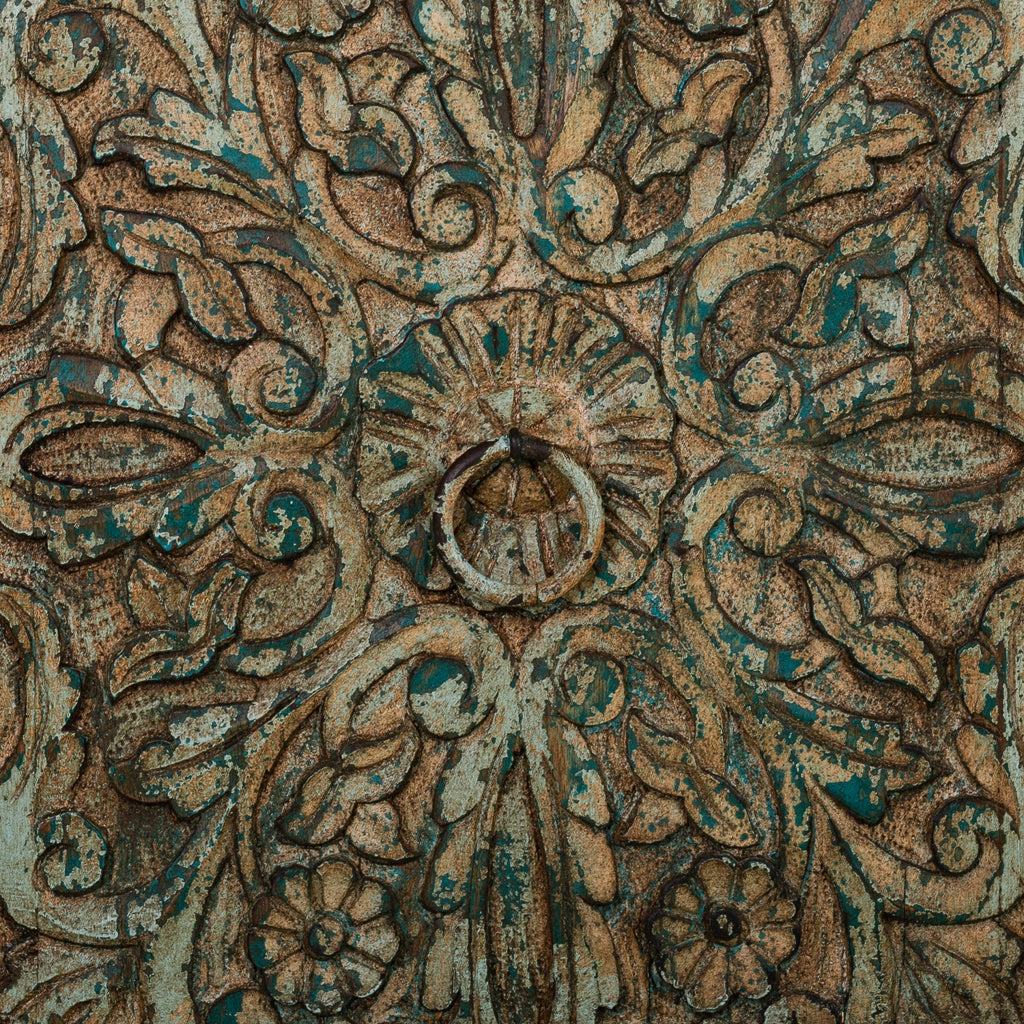 Credenza in legno verde 165x45x76