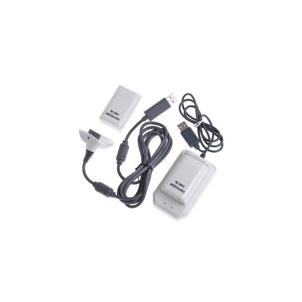 Trade Shop - Batteria Battery Pack 4800 Mah Per Joystick Joypad Controller Per Xbox 360 -