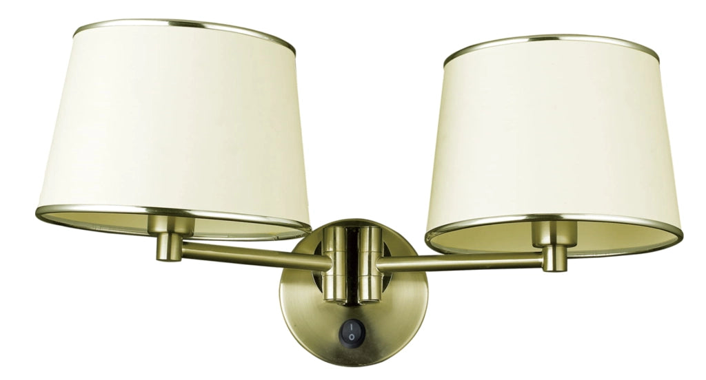 Applique Candellux Ibis 22-01309 ottone bianco 2xE14