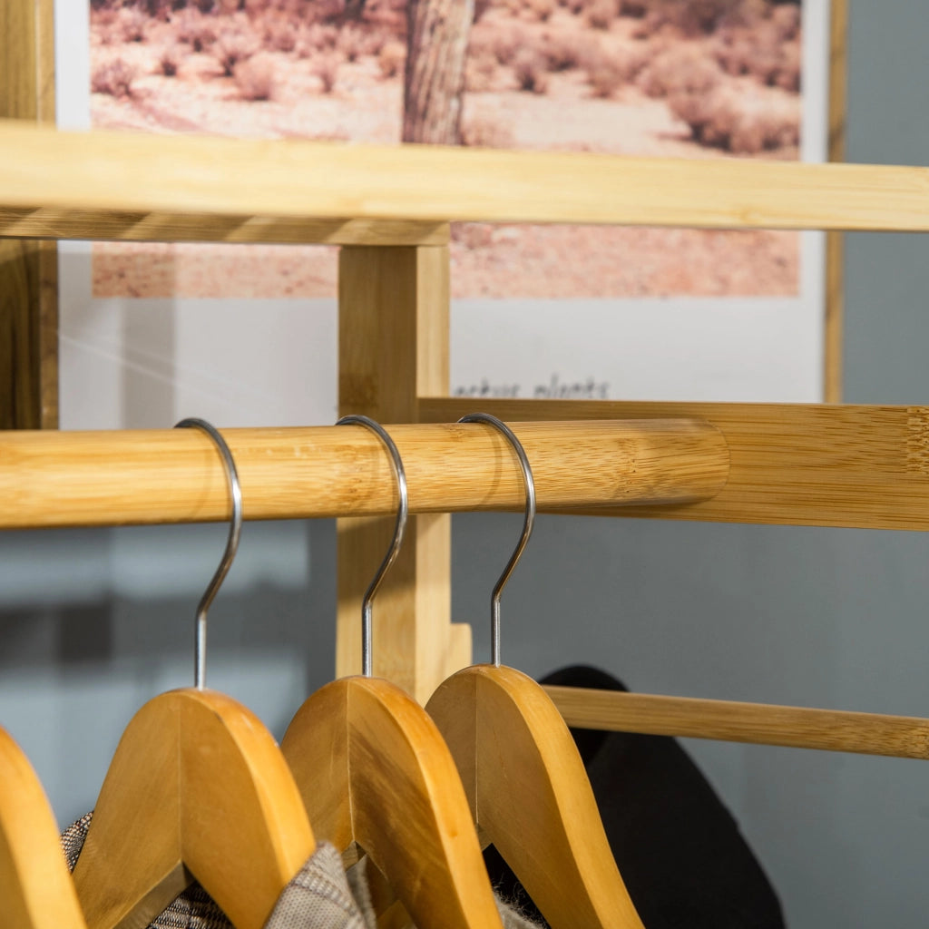 Armadio appendiabiti con ripiani e 4 ganci ¨C Minimal ¨C 90x30x155 cm