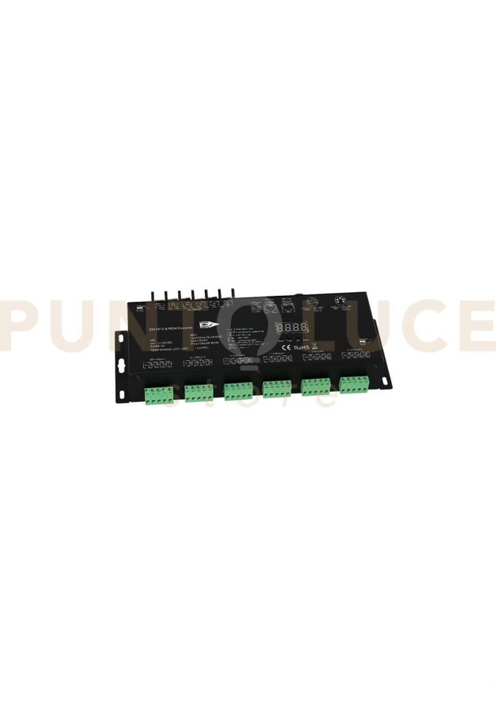 CONTROLLER DMX 24 CANALI 4A DC12 E 24 24X(48-96)W 24X4A 26,4X8,3X4,2CM