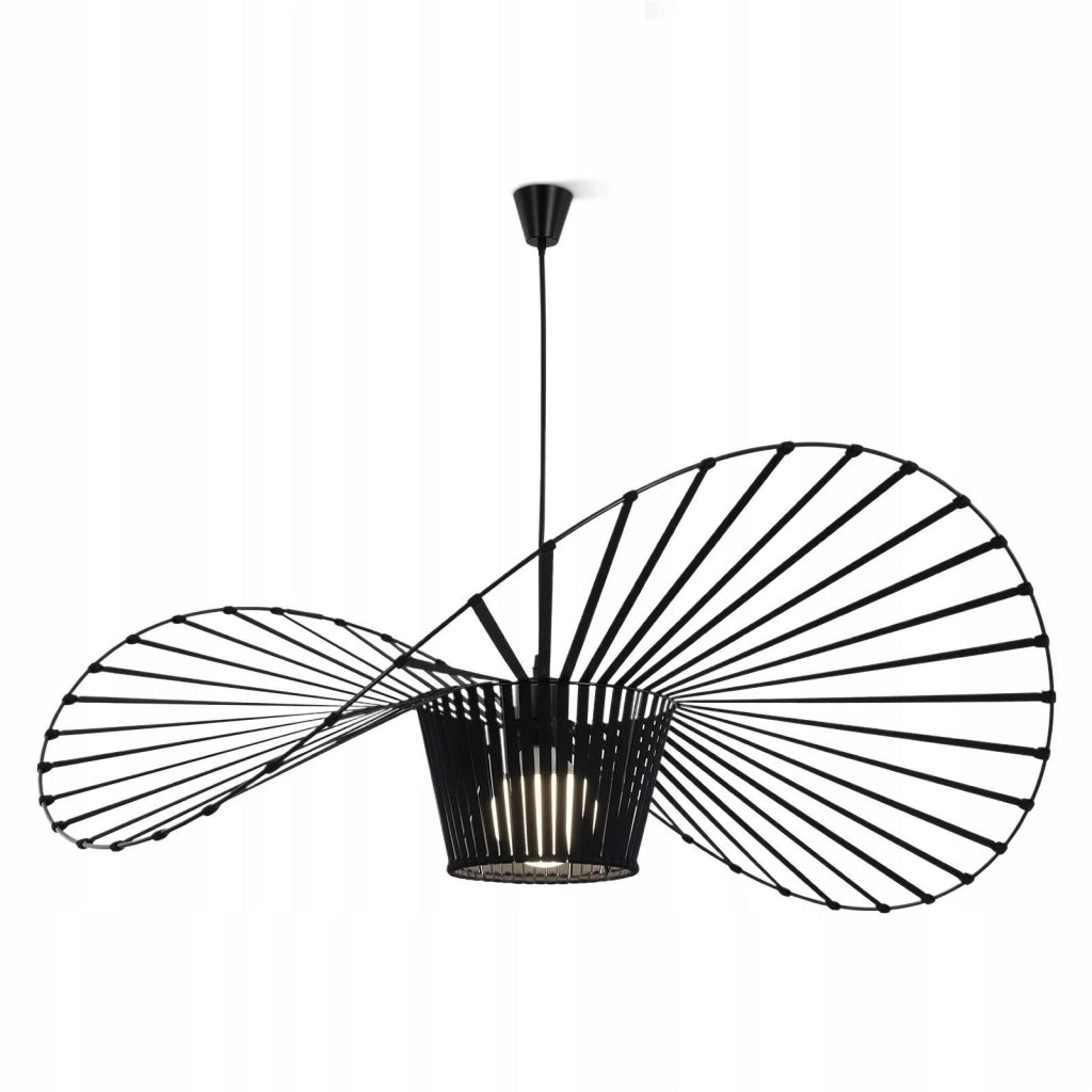 ZMH Lampada a Sospensione Moderna a LED Nero E27 140 cm per Sala da Pranzo