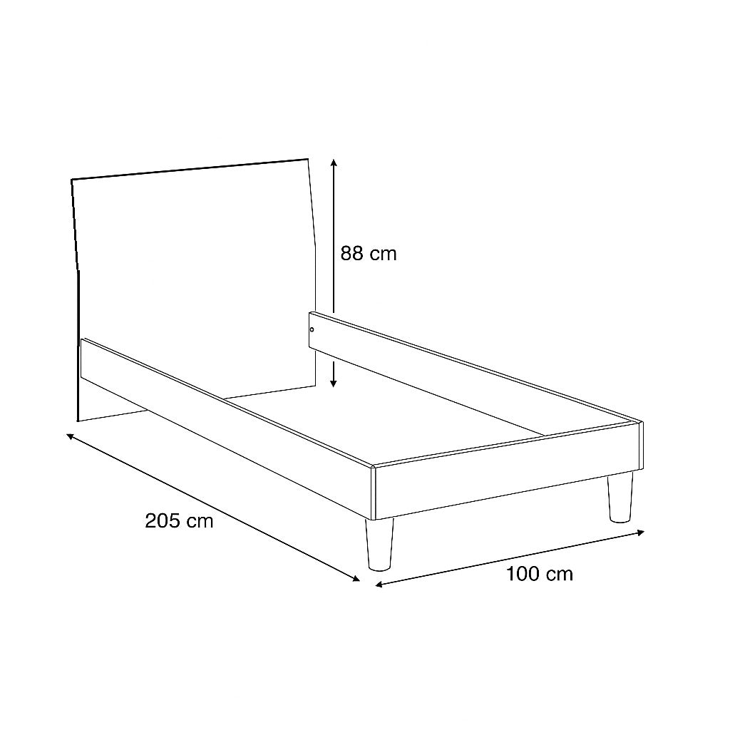 GIROLETTO SINGOLO SIMPLI BIANCO GR. 100X205XH88CM