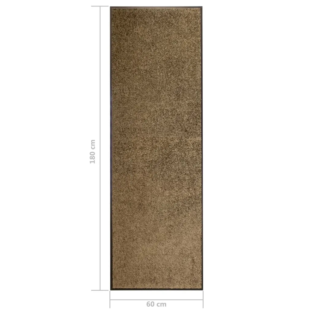 Zerbino | Tappetino Lavabile Marrone 60x180 cm