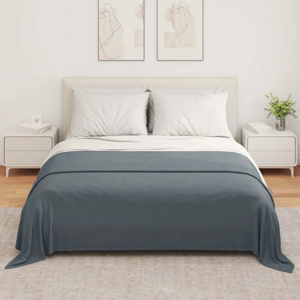 Coperta Grigio scuro 280 x 210 cm Panno 42017132