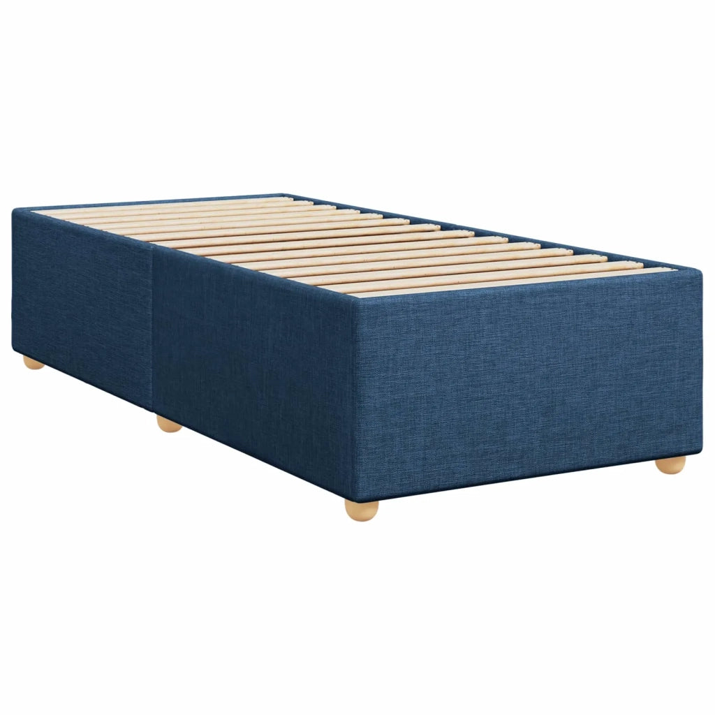 Letto box spring con materasso Blu 90 x 190 cm Tessuto 3450859