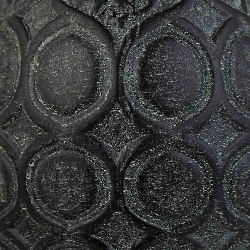 Vaso in ceramica nera, d16,5x33h cm
