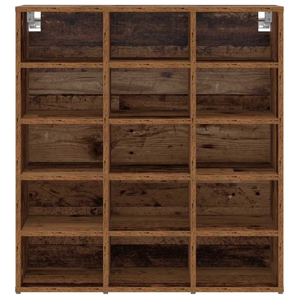 Mobile per scarpe-Scarpiera Legno vecchio 77,5 x 30 x 83,5 cm