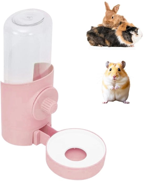 Dispensatore di acqua 500 ml - a muro - Set da 2 - Biberon automatico - Adatto per animali domestici - Facile da installare