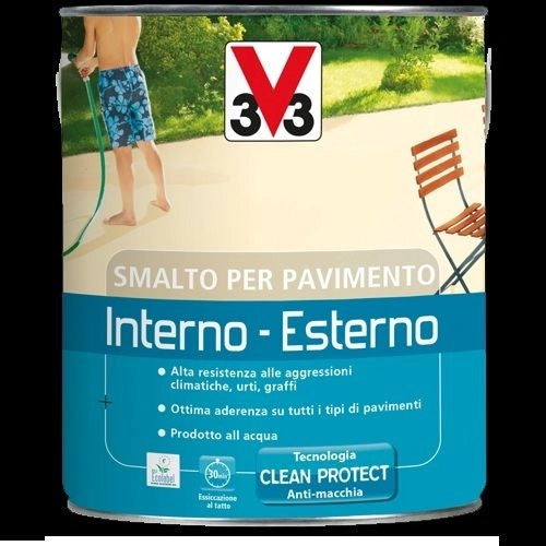 Smalto ardesia  pavimenti  interno ed esterno all'acqua 2,5 lt