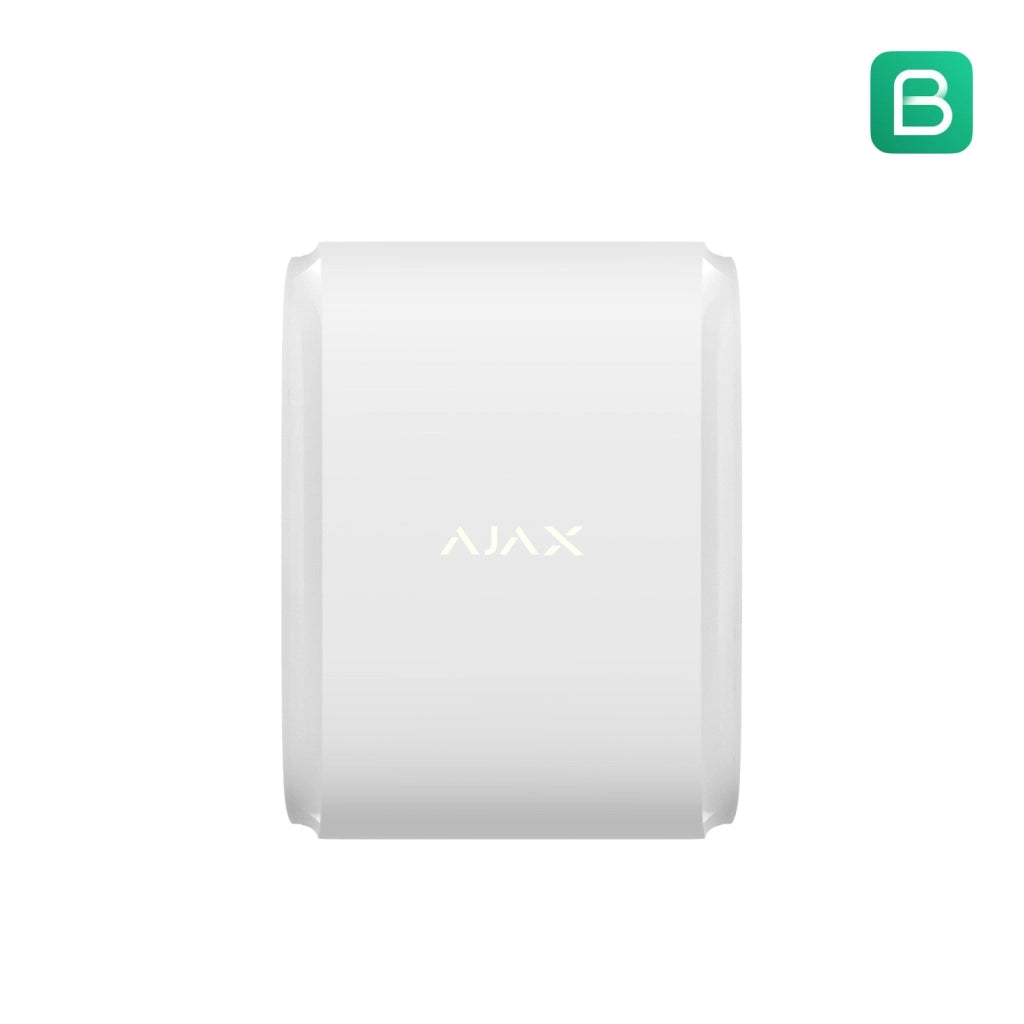 Ajax Rilevatore di movimento wireless a tenda doppio fascio da esterno con anti-mascheramento e immunità agli animali domestici