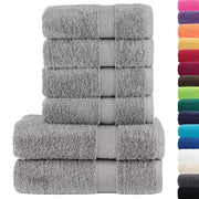 Set ASciugamani SOLUND 6 pz Grigio 600 gsm 137560