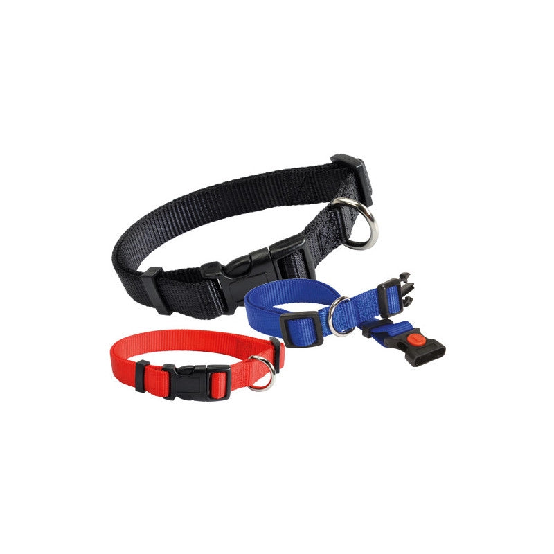 Collare Camon blu mm 12 – Nylon resistente – Sgancio rapido regolabile per cani piccoli