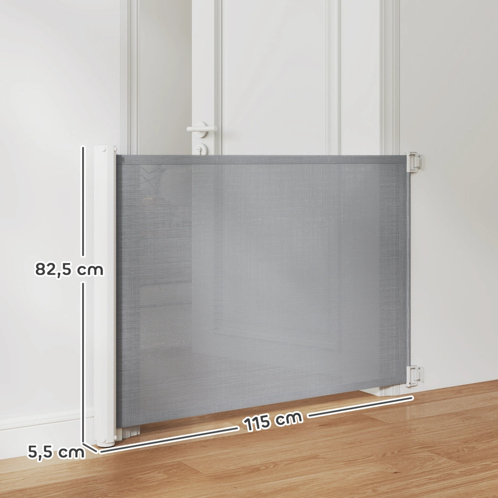Cancello di sicurezza per scale ¨C Minimal ¨C Grigio metallo plastica
