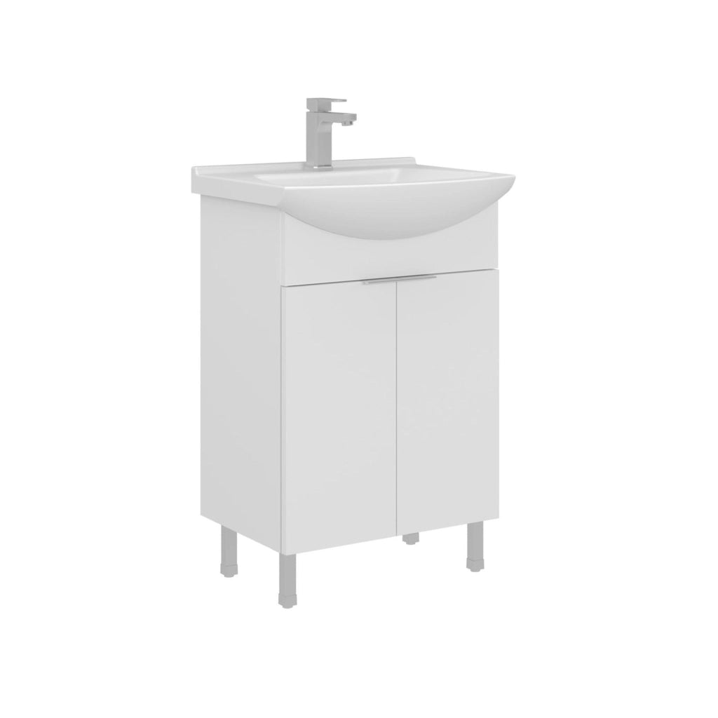 Mobile lavabo "Purus 55" - 55 x 50 x 83 cm - Bianco