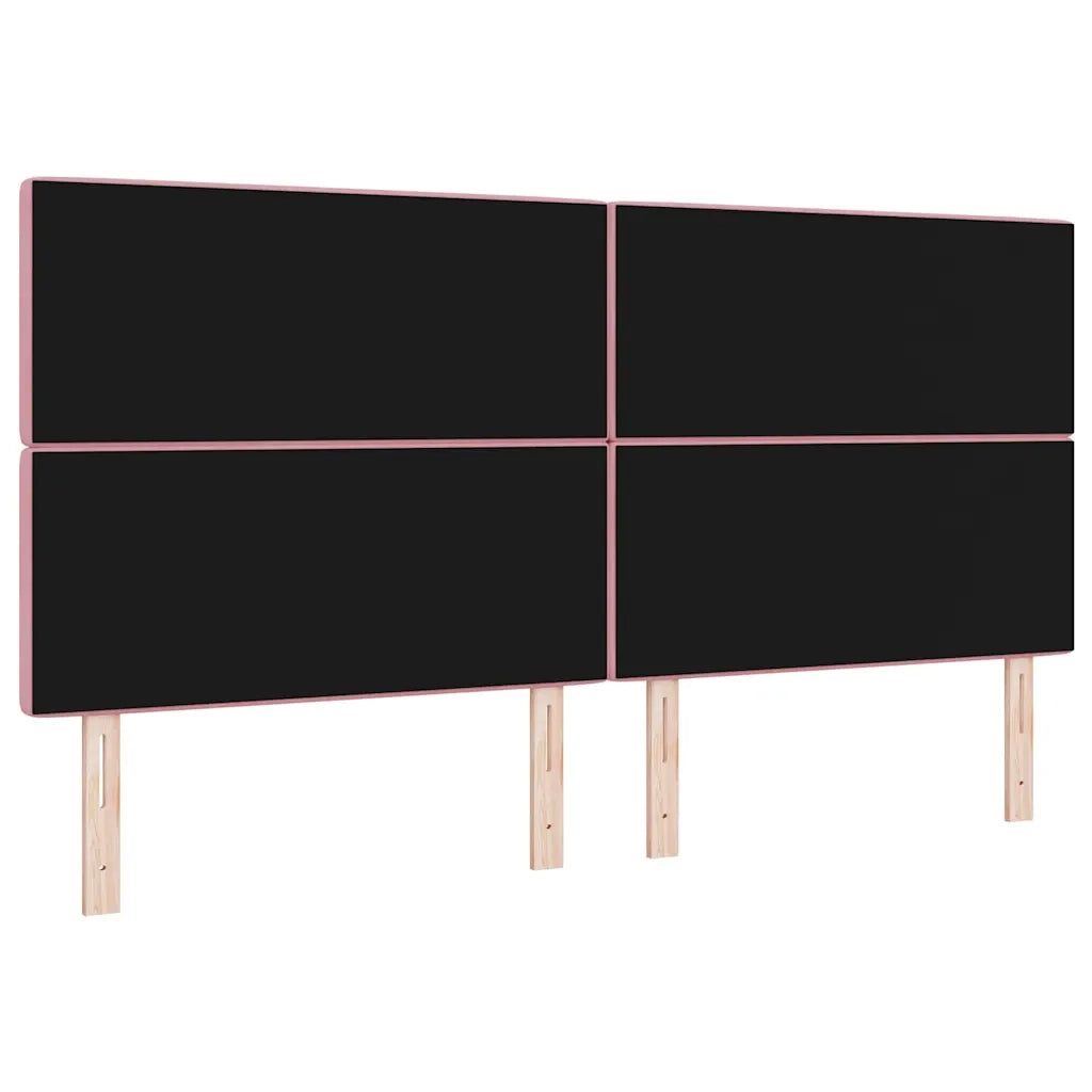 Testiera LED con strisce LED con testiera Rosa 200 cm Velluto 3338383