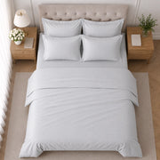 Rotira, set Completo Letto Piazza e Mezza in Cotone, Grigio