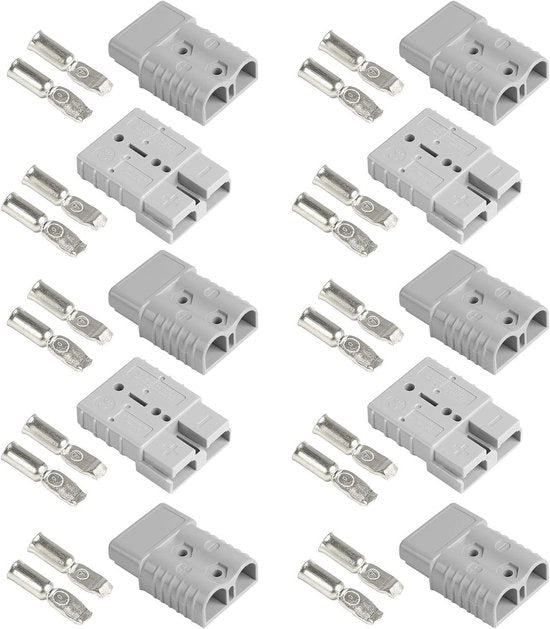 Connettore di Collegamento Rapido 50 A 600 V per Auto, Caravan, Barca e Sistemi Solari in Grigio