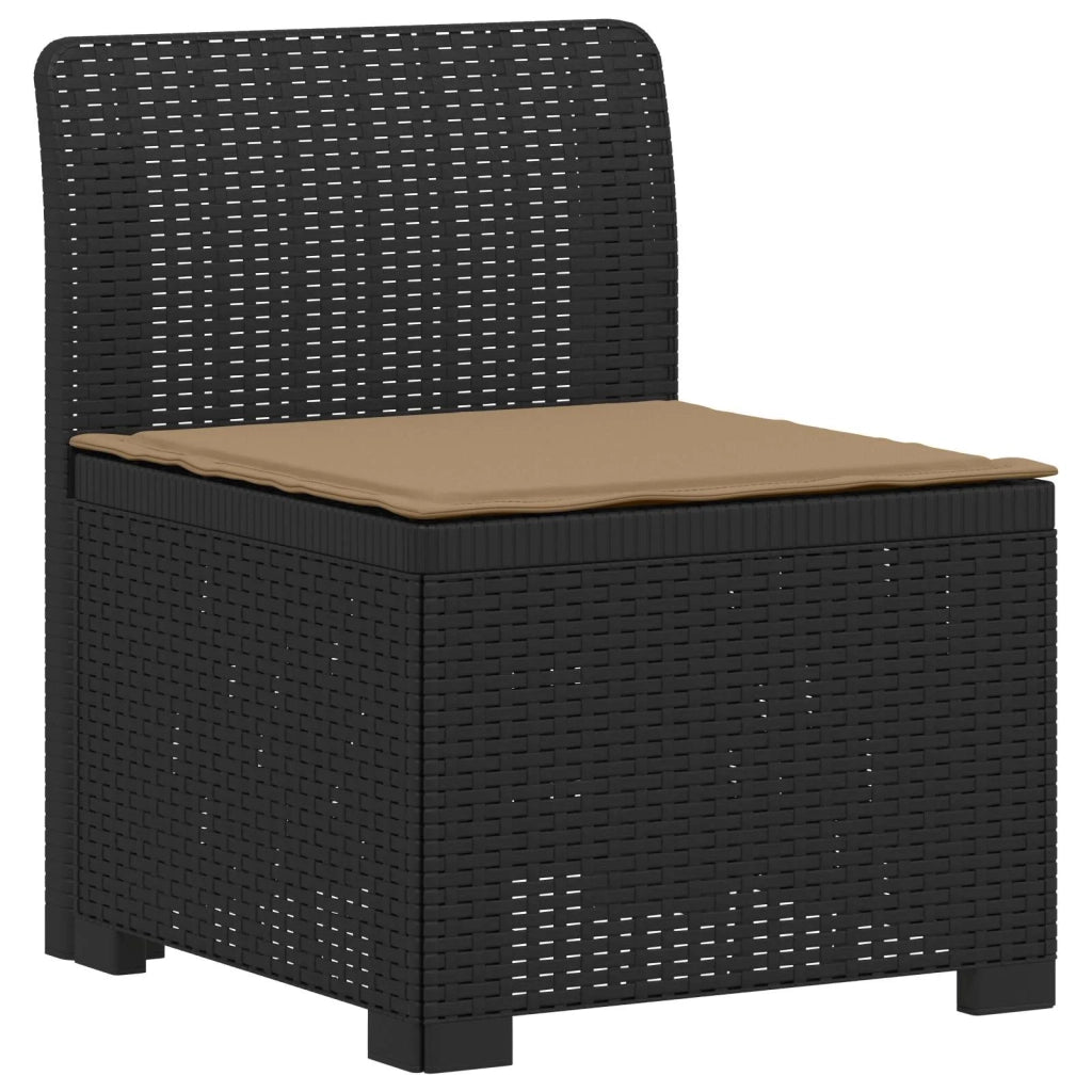 Divano da esterno-Divano da Giardino a 2 Posti con Cuscini Aspetto Rattan PP 810584