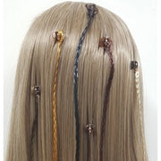Trade Shop - Set 12pz. Trecce Treccine Fascia Clip Pinza Extension Lunga 30cm Ferma Capelli -