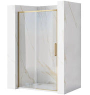 Porta Doccia Rea Rapid Slide 140 Gold Brush