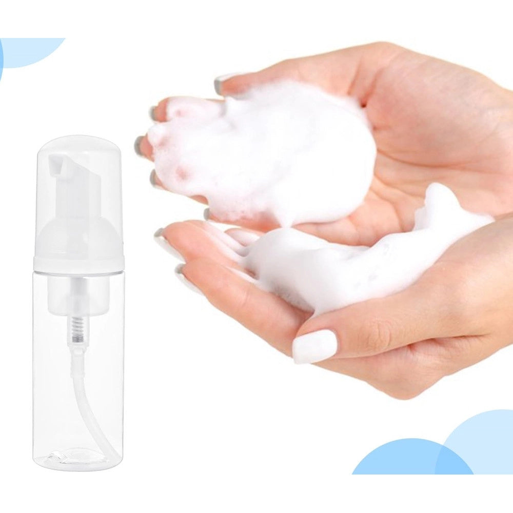 Trade Shop - Set 2pz Bottiglia Viaggio Trasparente Dispenser Di Sapone Schiumogeno 60ml 79413 -