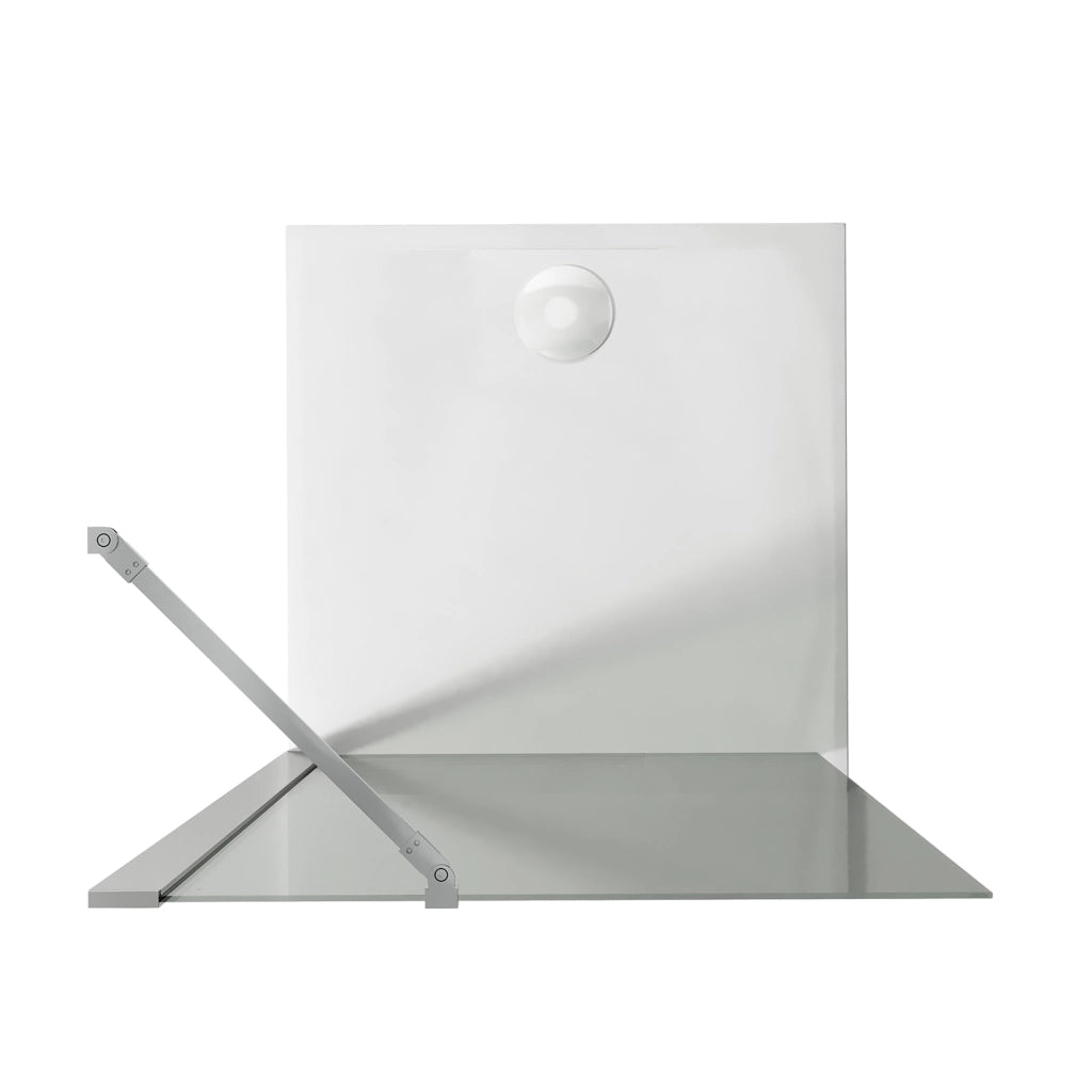 Parete doccia Walk In 50CM H190 Vetro Trasparente con Trattamento Anticalcare mod. Flip