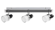 Plafoniera bagno Rabalux Harold LED 15W IP44 nera opalina