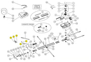 100405/4 KIT ATTACCO A PORTA UTILE UNIKO RICAMBIO